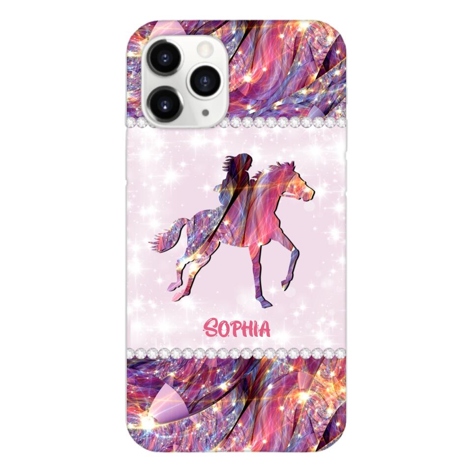 Personalized Horse Lover Phone Case Printed 22MAY-HC16