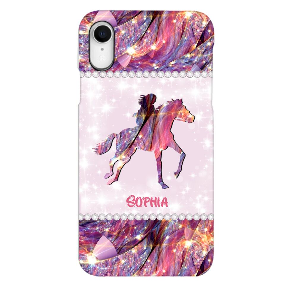 Personalized Horse Lover Phone Case Printed 22MAY-HC16