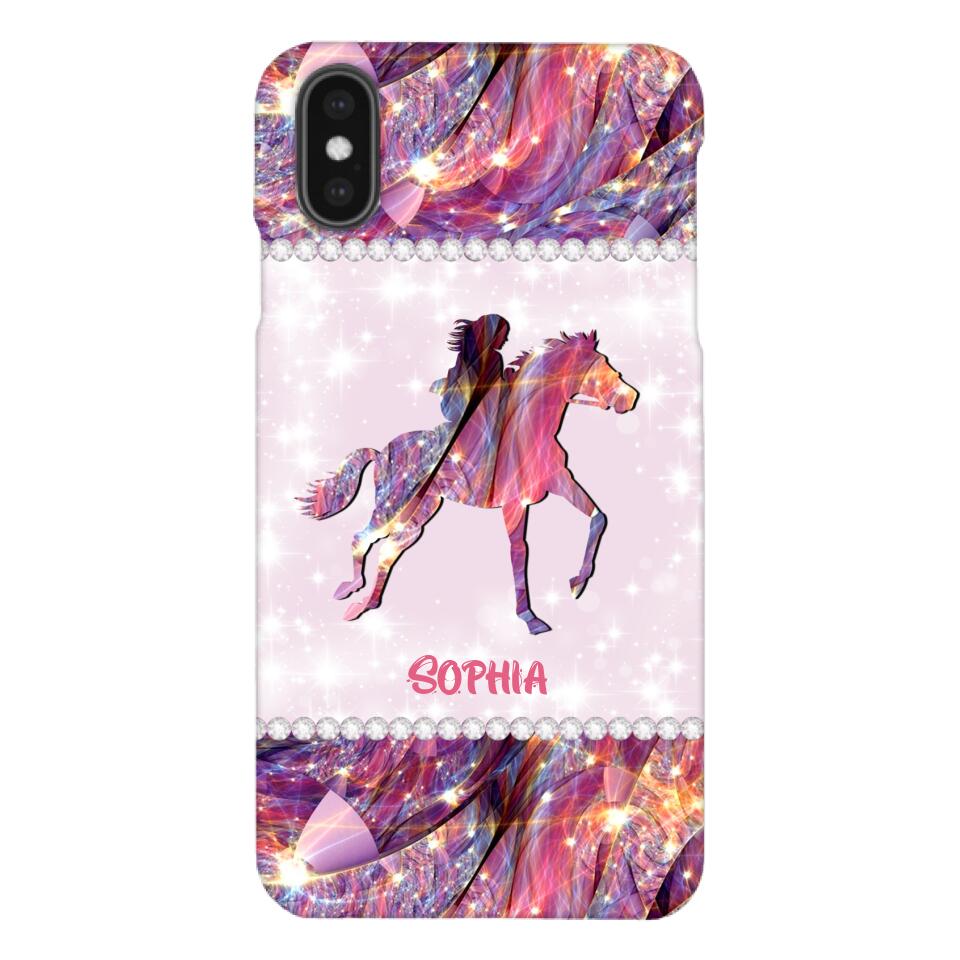 Personalized Horse Lover Phone Case Printed 22MAY-HC16