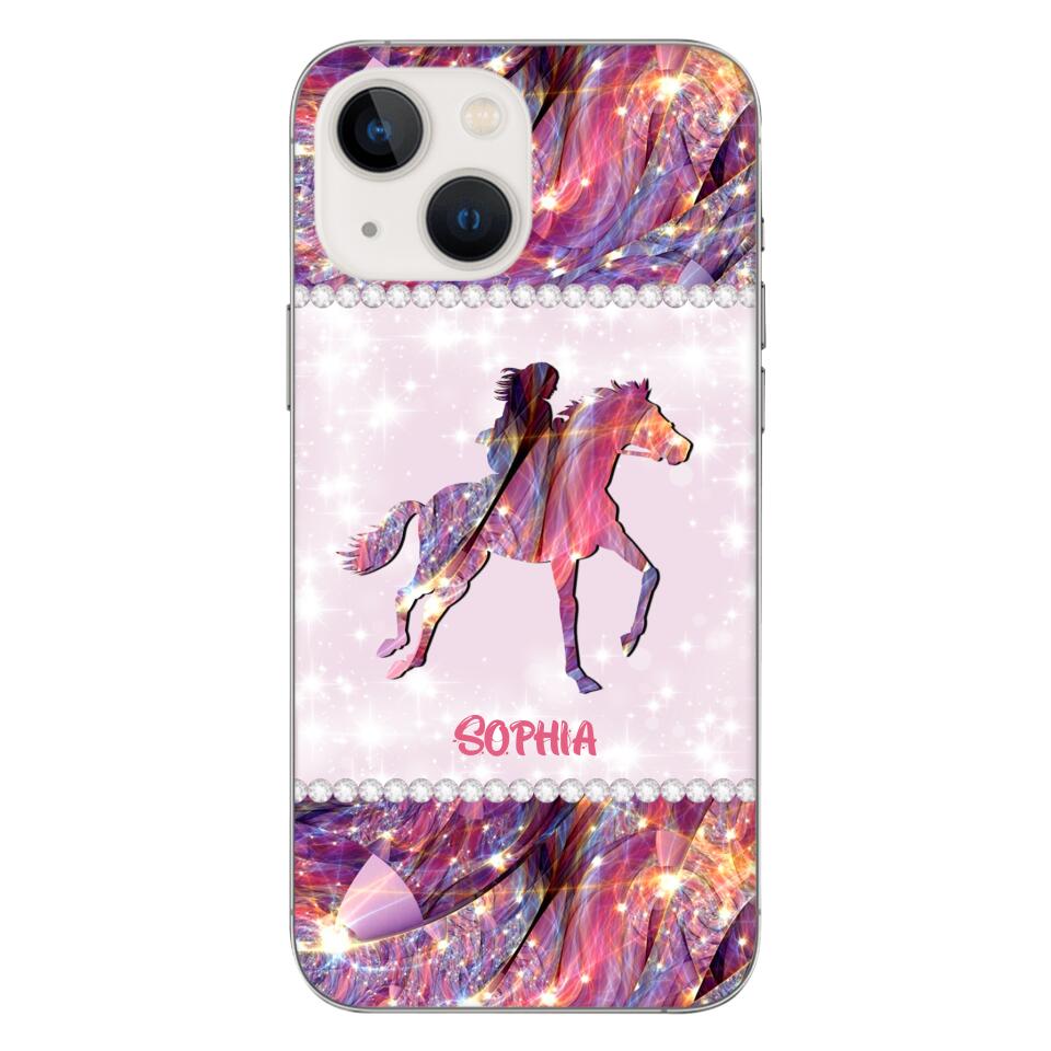 Personalized Horse Lover Phone Case Printed 22MAY-HC16