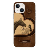 Personalized Horse Lover Phone Case Printed 22MAY-HC18