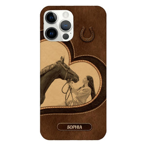 Personalized Horse Lover Phone Case Printed 22MAY-HC18