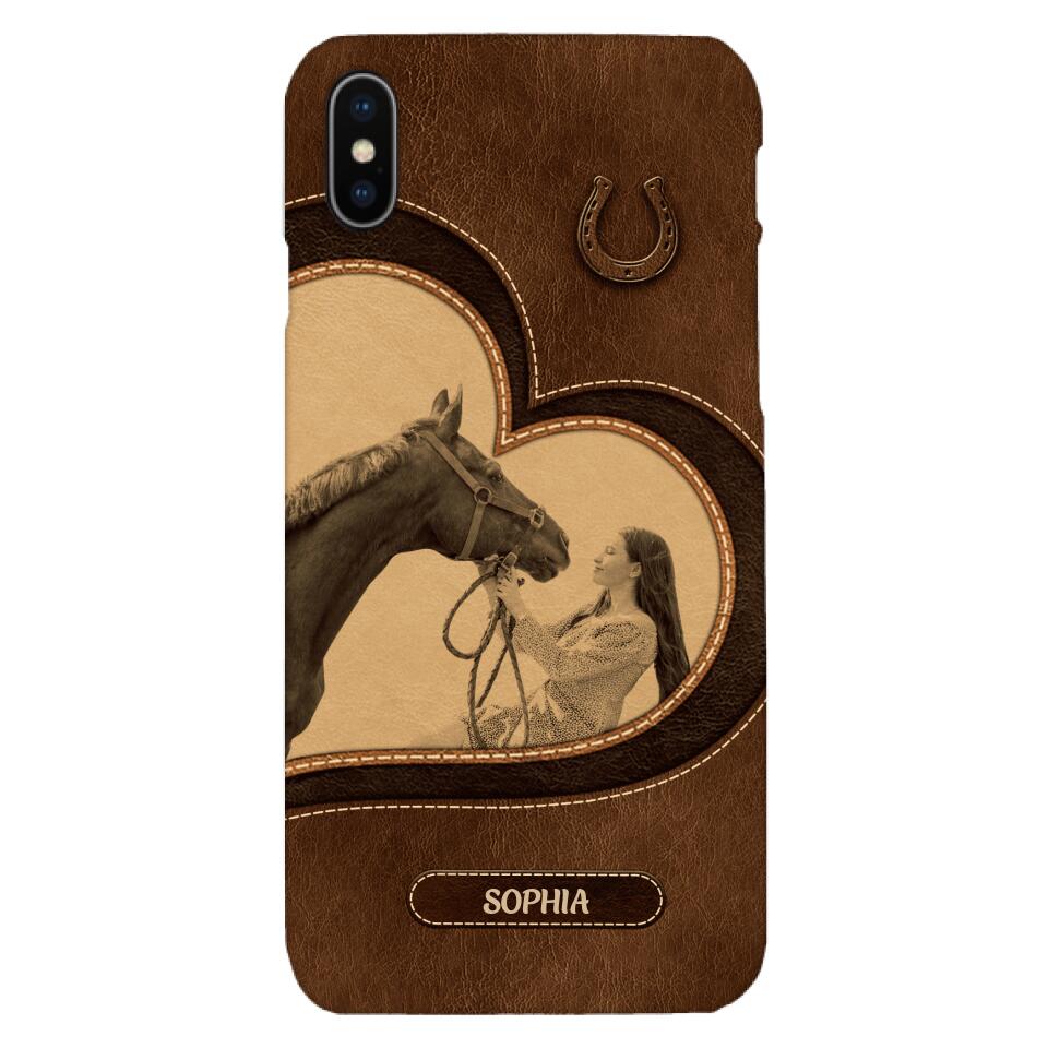 Personalized Horse Lover Phone Case Printed 22MAY-HC18