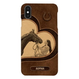 Personalized Horse Lover Phone Case Printed 22MAY-HC18