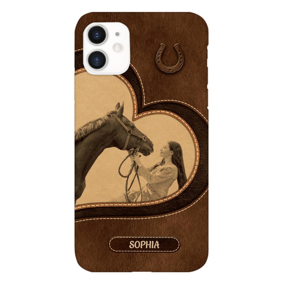 Personalized Horse Lover Phone Case Printed 22MAY-HC18