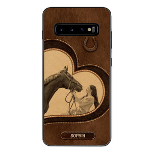 Personalized Horse Lover Phone Case Printed 22MAY-HC18