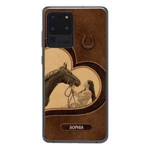 Personalized Horse Lover Phone Case Printed 22MAY-HC18