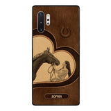 Personalized Horse Lover Phone Case Printed 22MAY-HC18