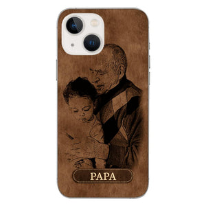 Personalized Grandpa Kid Phone Case Printed 22MAY-DT18