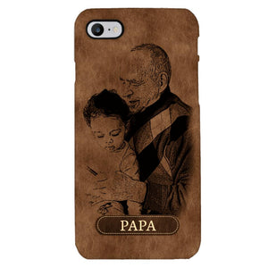 Personalized Grandpa Kid Phone Case Printed 22MAY-DT18