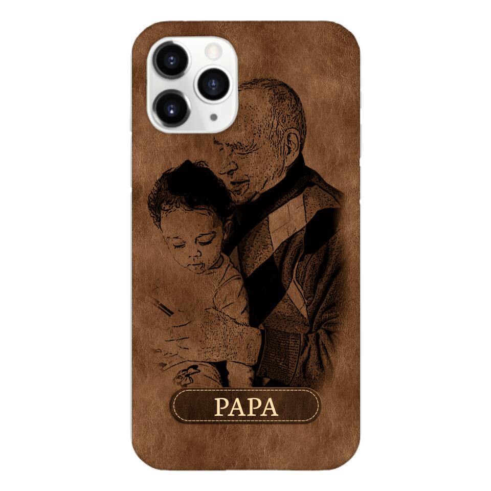 Personalized Grandpa Kid Phone Case Printed 22MAY-DT18