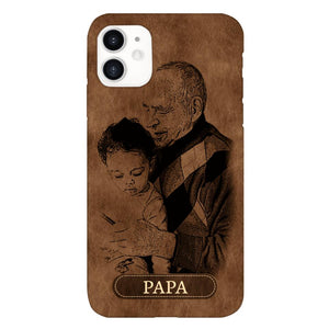 Personalized Grandpa Kid Phone Case Printed 22MAY-DT18