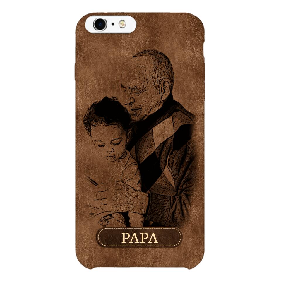 Personalized Grandpa Kid Phone Case Printed 22MAY-DT18