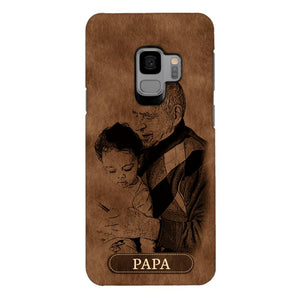 Personalized Grandpa Kid Phone Case Printed 22MAY-DT18