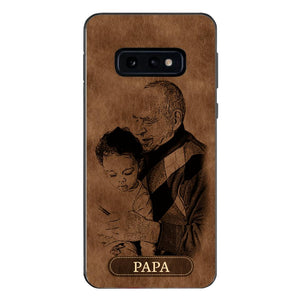 Personalized Grandpa Kid Phone Case Printed 22MAY-DT18