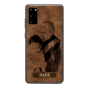 Personalized Grandpa Kid Phone Case Printed 22MAY-DT18