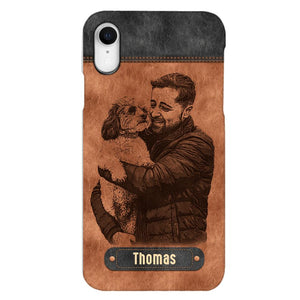 Personalized Dad Dog Phone Case Printed 22MAY-DT18