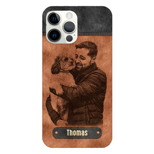 Personalized Dad Dog Phone Case Printed 22MAY-DT18