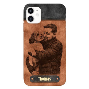 Personalized Dad Dog Phone Case Printed 22MAY-DT18