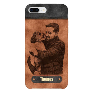 Personalized Dad Dog Phone Case Printed 22MAY-DT18