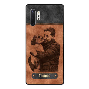 Personalized Dad Dog Phone Case Printed 22MAY-DT18