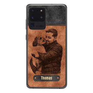 Personalized Dad Dog Phone Case Printed 22MAY-DT18