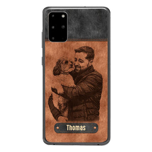 Personalized Dad Dog Phone Case Printed 22MAY-DT18