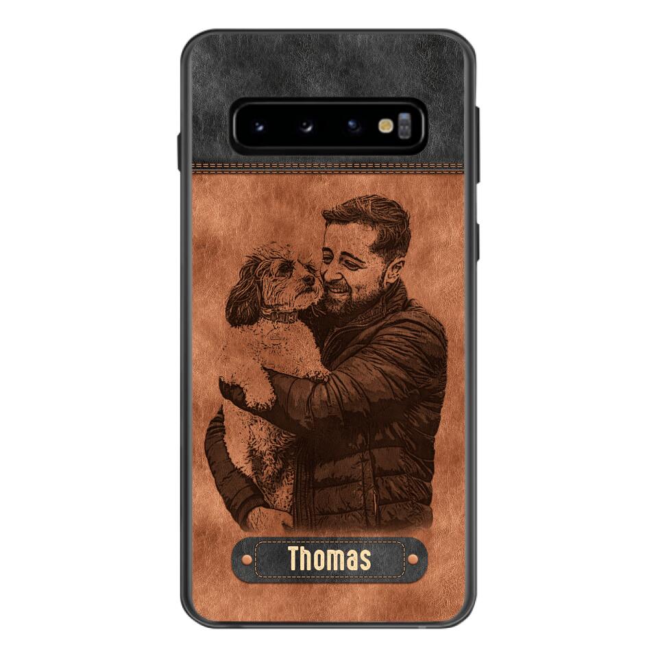 Personalized Dad Dog Phone Case Printed 22MAY-DT18