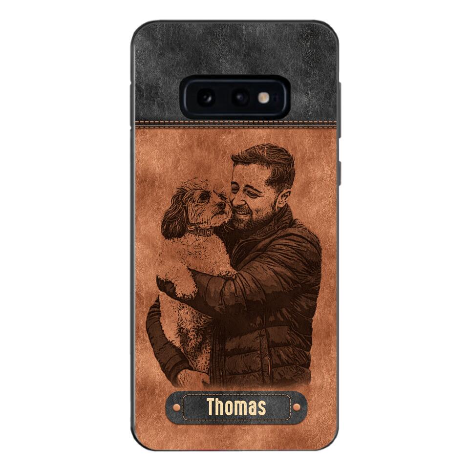 Personalized Dad Dog Phone Case Printed 22MAY-DT18