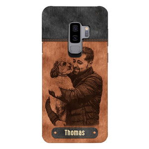 Personalized Dad Dog Phone Case Printed 22MAY-DT18