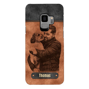 Personalized Dad Dog Phone Case Printed 22MAY-DT18