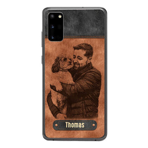 Personalized Dad Dog Phone Case Printed 22MAY-DT18