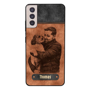 Personalized Dad Dog Phone Case Printed 22MAY-DT18