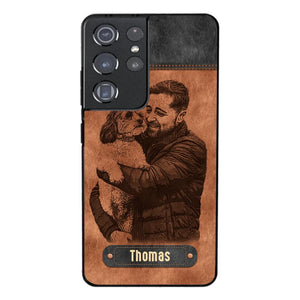 Personalized Dad Dog Phone Case Printed 22MAY-DT18