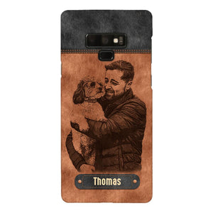 Personalized Dad Dog Phone Case Printed 22MAY-DT18