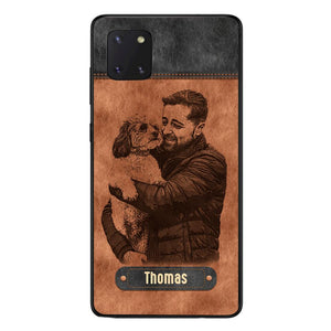 Personalized Dad Dog Phone Case Printed 22MAY-DT18