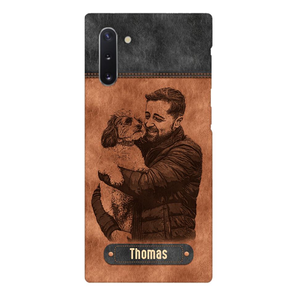 Personalized Dad Dog Phone Case Printed 22MAY-DT18