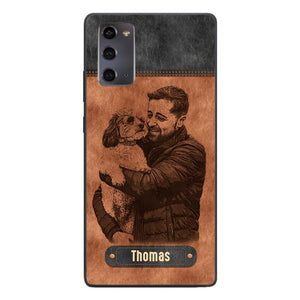 Personalized Dad Dog Phone Case Printed 22MAY-DT18