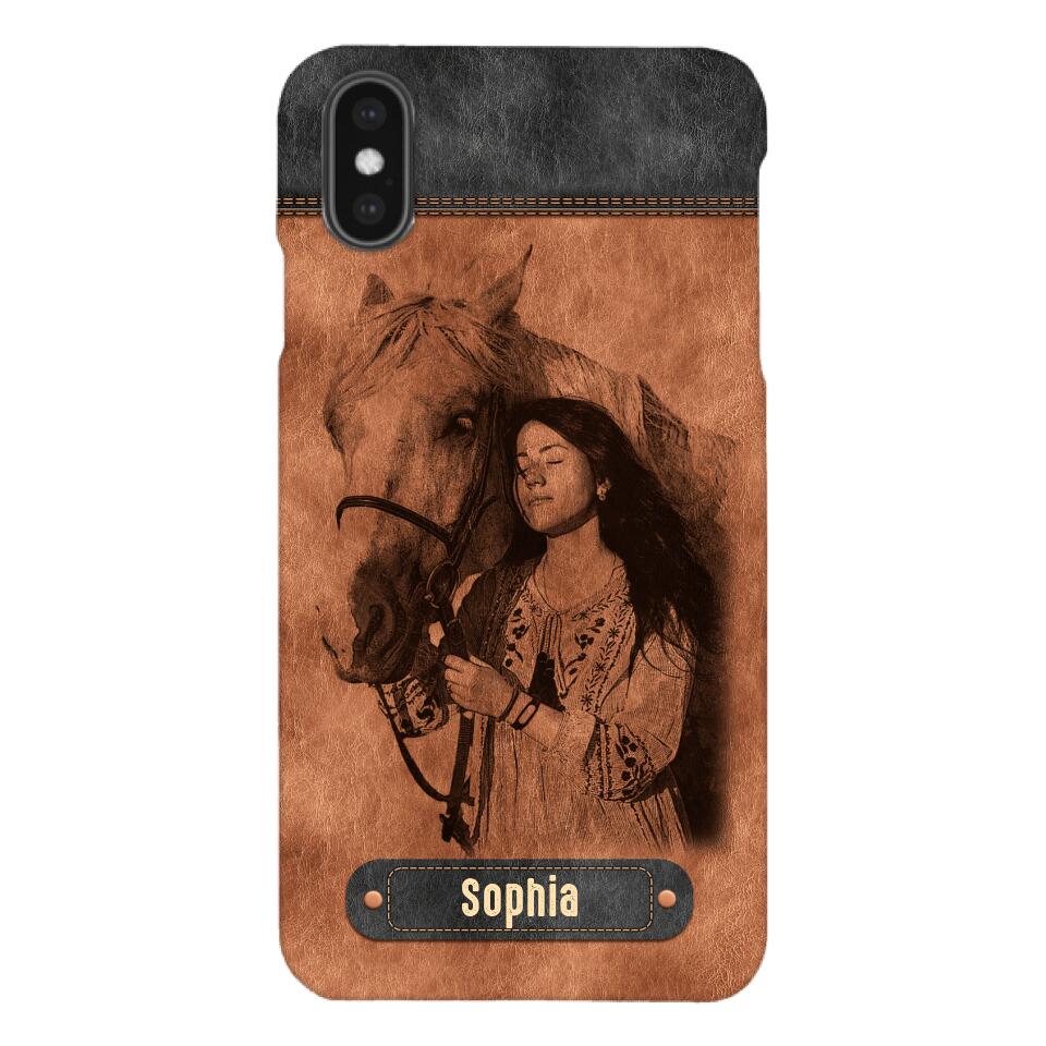 Personalized Girl Love Horse Phone Case Printed 22MAY-DT18