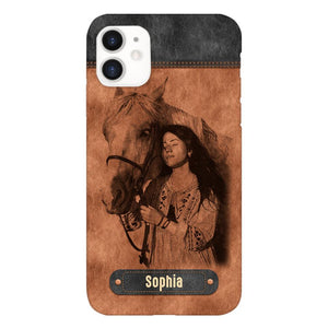 Personalized Girl Love Horse Phone Case Printed 22MAY-DT18