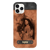 Personalized Girl Love Horse Phone Case Printed 22MAY-DT18