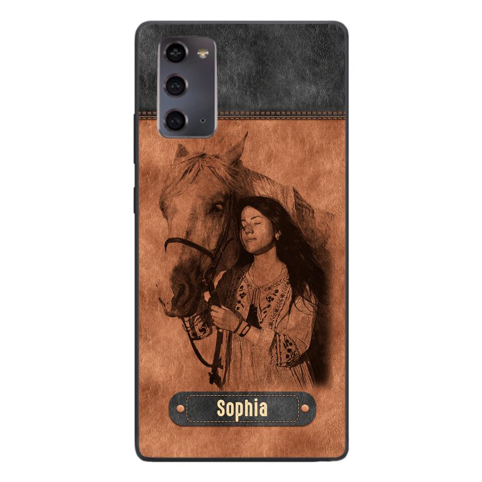 Personalized Girl Love Horse Phone Case Printed 22MAY-DT18