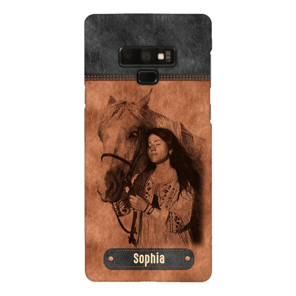 Personalized Girl Love Horse Phone Case Printed 22MAY-DT18