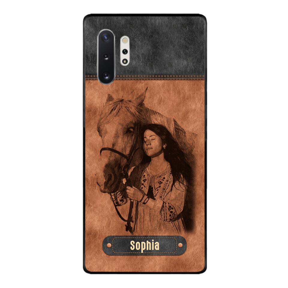 Personalized Girl Love Horse Phone Case Printed 22MAY-DT18