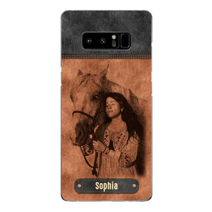 Personalized Girl Love Horse Phone Case Printed 22MAY-DT18