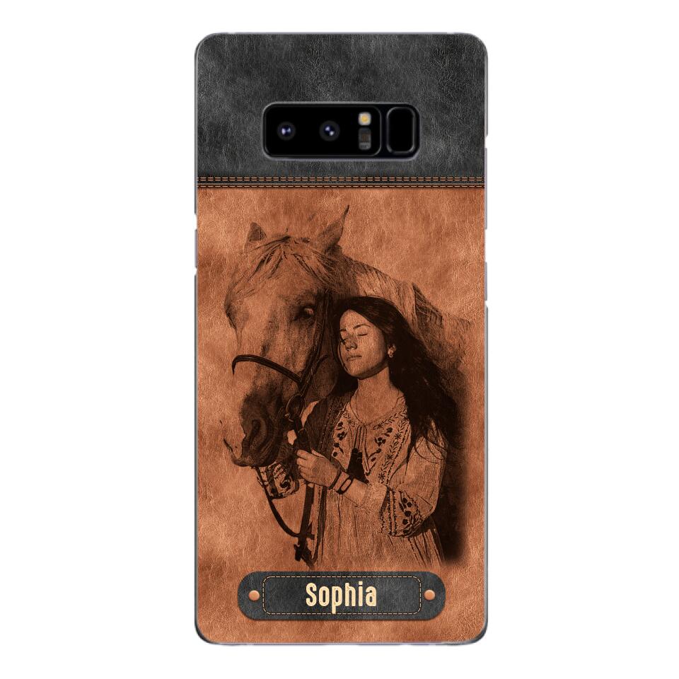 Personalized Girl Love Horse Phone Case Printed 22MAY-DT18