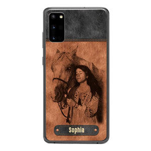 Personalized Girl Love Horse Phone Case Printed 22MAY-DT18