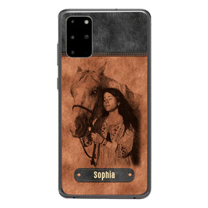 Personalized Girl Love Horse Phone Case Printed 22MAY-DT18