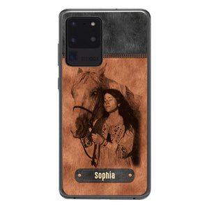 Personalized Girl Love Horse Phone Case Printed 22MAY-DT18