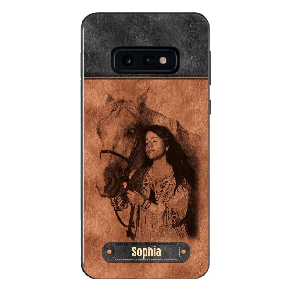 Personalized Girl Love Horse Phone Case Printed 22MAY-DT18